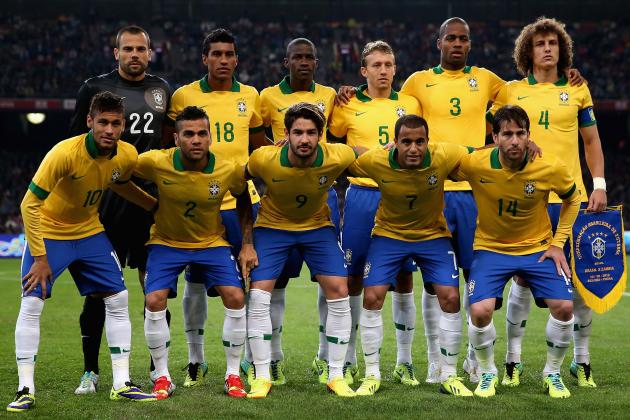 The First 11 Football Players of Brazil 2014