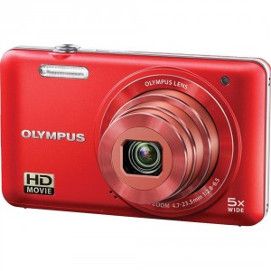 Olypus VG-160 14MP Digital Camera with 5x optical zoom (Red)