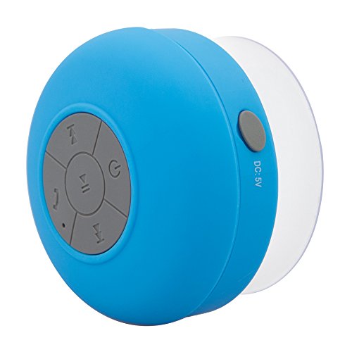 NeeGo Portable Waterproof Shower Speaker Bluetooth 3.0 with Built-In M…