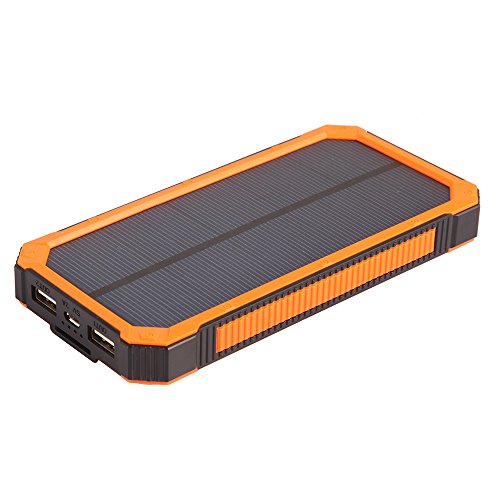 Solar Chargers 15000mAh, Soluser Portable Dual USB Solar Battery …