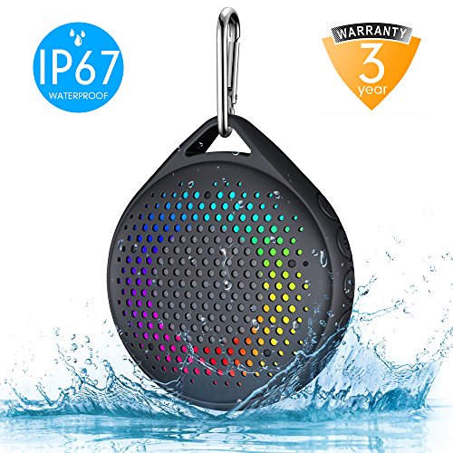 Shower Speaker – AVWOO IP67 Waterproof Bluetooth Speaker, Portable Blu…