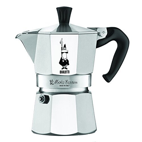 The Original Bialetti Moka Express Made in Italy 3-Cup Stovetop E…