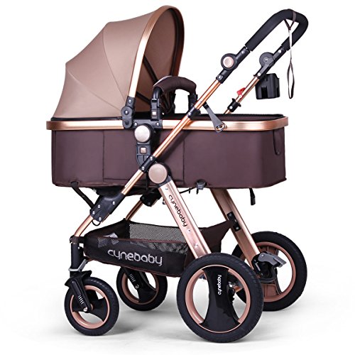 Infant Baby Stroller for Newborn and Toddler – Cynebaby Convertible Bassinet to Stroller Baby Carriage