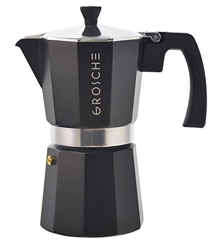 GROSCHE Milano Moka 6-Cup Stovetop Espresso Coffee Maker with Ita…