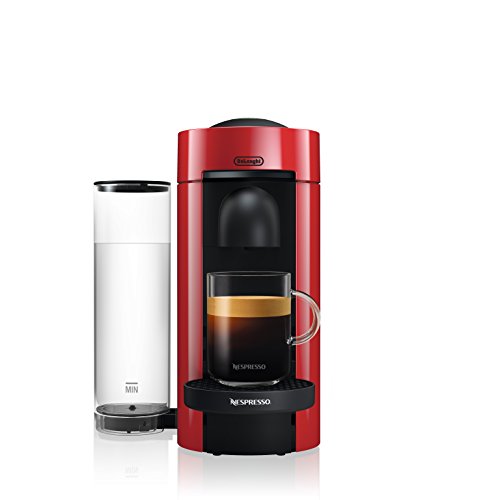 Nespresso VertuoPlus Coffee and Espresso Maker by De’Longhi, Red