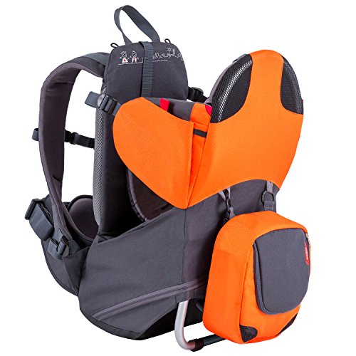 phil&teds Parade Lightweight Backpack Carrier, Orange/Grey