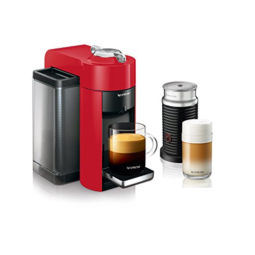 Nespresso ENV135RAE Coffee and Espresso Machine Bundle with Aeroc…