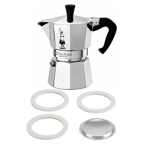 Bialetti Moka Express Aluminum 9 Cup Stove-top Espresso Maker wit…