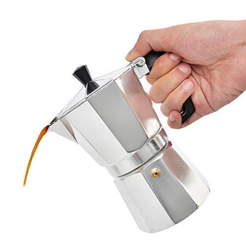 Milky House Moka Pot Coffee Maker Stovetop Espresso Maker (6-cup)