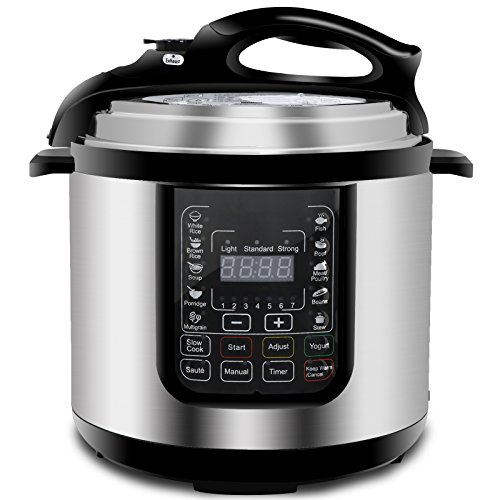 ZENY 6 Qt 7-in-1 Multi- Use Programmable Pressure Cooker Stainles…