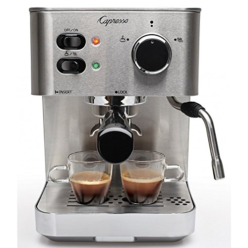 Capresso 118.05 Espresso and Cappuccino Machine, New, Silver