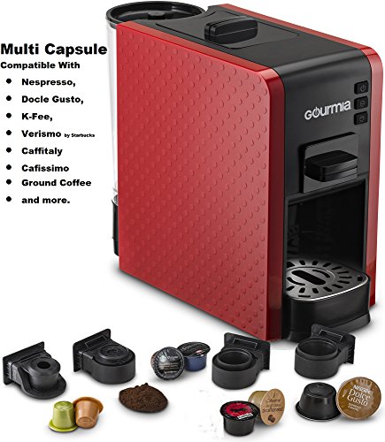Gourmia Multi Capsule Coffee Espresso Machine Compatible Cartridg…