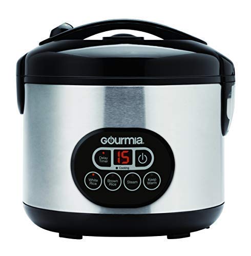 Gourmia GRC770 12 Cup (Cooked) Rice Cooker and Steamer For Grains…