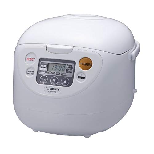 Zojirushi NS-WAC18-WD 10-Cup (Uncooked) Micom Rice Cooker and War…