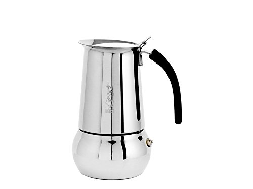 Bialetti 06661 Kitty Espresso Coffee Maker, Stainless Steel, 6 cu…