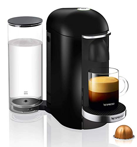 Nespresso VertuoPlus Deluxe Coffee and Espresso Machine, Black