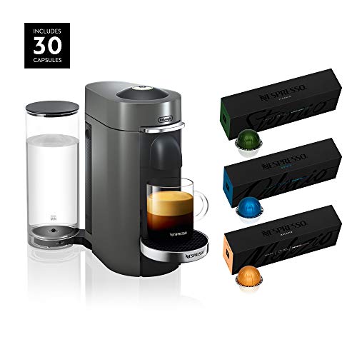 Nespresso VertuoPlus Deluxe Coffee and Espresso Maker by De’Longh…
