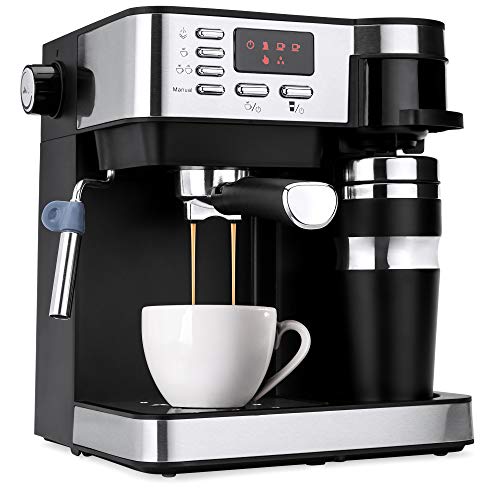 Best Choice Products 3-in-1 15-Bar Espresso, Drip Coffee, and Cap…