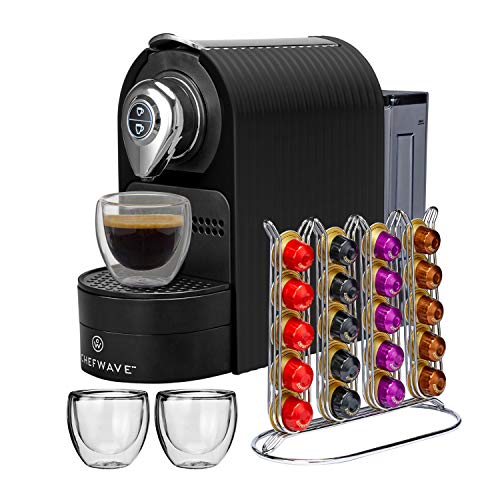 ChefWave Mini Espresso Machine – Nespresso Capsules Compatible – …
