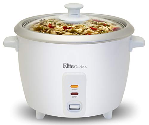 Elite Cuisine ERC-003 Electric Rice Cooker with Automatic Keep Wa…