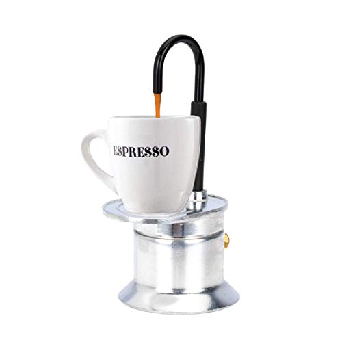 Mini Coffee Espresso Maker Aluminium -For 1 Cup 50 cc