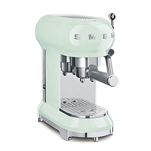 Smeg ECF01PGUS Espresso Machine, Pastel Green