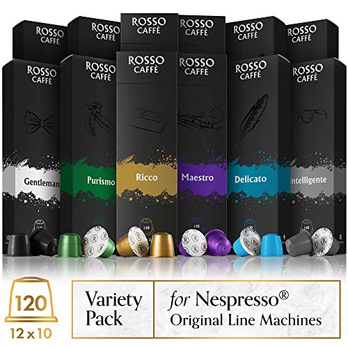 Rosso Coffee Capsules for Nespresso Original Machine – 120 Gourme…