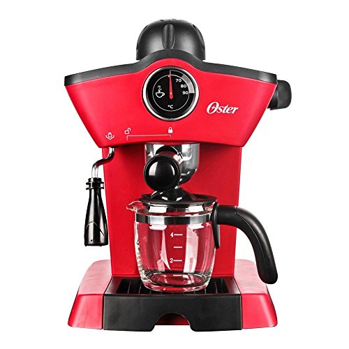 Oster BVSTEM4188 Red Steam Espresso Cappuccino Maker (Not in USA)…