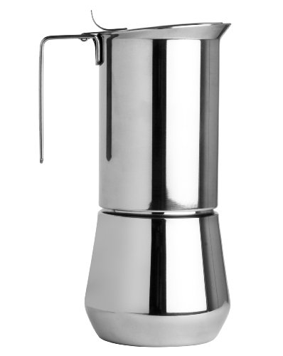 Ilsa Stainless Steel 6 Cup Stovetop Espresso Maker