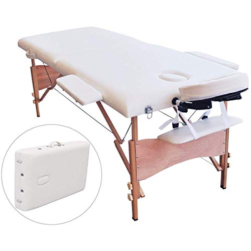Folding Massage Table 84” Professional Portable 2 Fold Facial Ma…