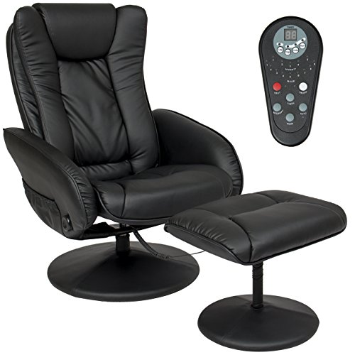 Best Choice Products PU Leather Massage Recliner Ottoman w/ Contr…