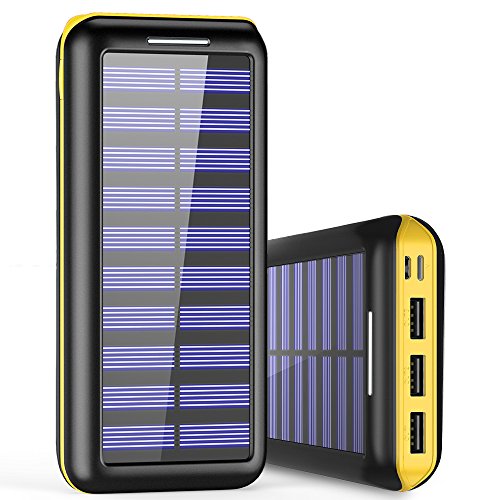 Solar Charger BernetPow 24000mAh Battery Pack High Capacity Solar…