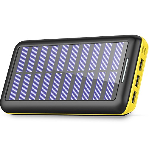 Solar Charger 24000mAh Power Bank,PLOCHY Portable Charger Solar P…
