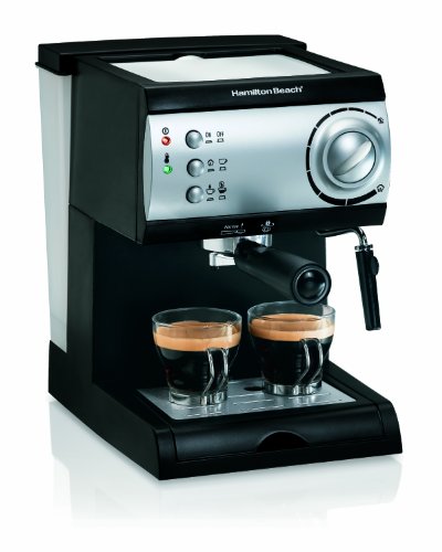 Hamilton Beach Espresso Machine with Steamer – Cappuccino, Mocha,…