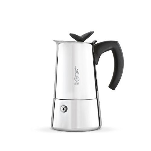 Bialetti Musa Stove top Coffee Maker, 6-Cup (9.2 oz), Stainless S…