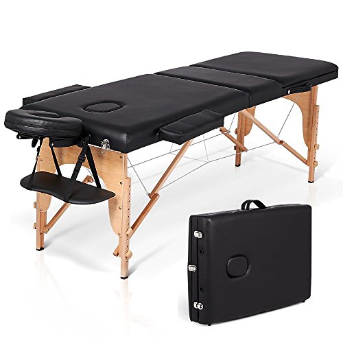 Yaheetech 84” Portable Folding Massage Table Facial Slaon SPA Be…