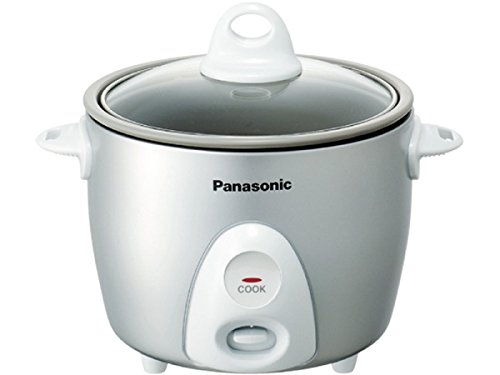 Panasonic SR-G06FGL 3-Cup, 1-Step Automatic Rice Cooker, Silver