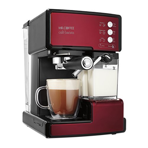 Mr. Coffee Cafe Barista Espresso and Cappuccino Maker, Red – BVMC…