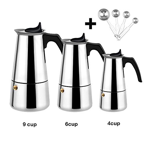 NARCE Stainless Steel Percolator Coffee Maker Stovetop Espresso M…