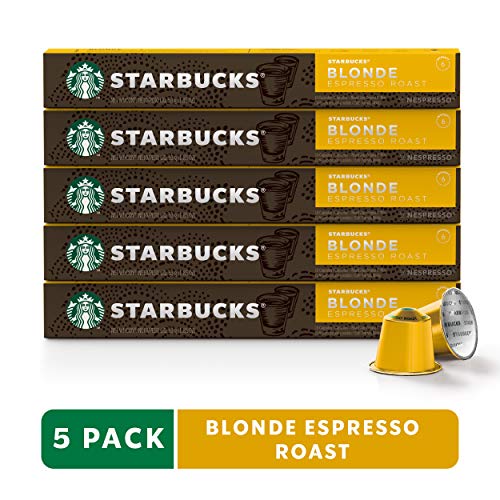 Starbucks by Nespresso, Blonde Roast Espresso (50-count single se…