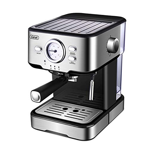 Espresso Machine Coffee Maker & Cappuccino Machine with 15 Bar Po…
