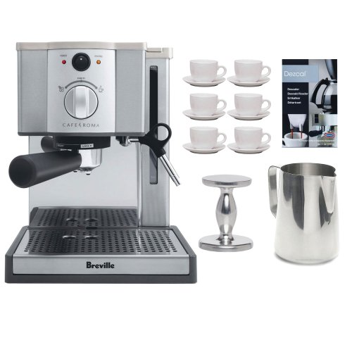 Breville ESP8-XL Cafe Roma Espresso Machine w/Espresso Tamper + 6…