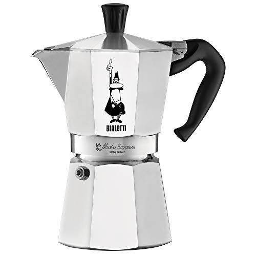 Bialetti 06800 Moka stove top coffee maker, 6 -Cup, Aluminum