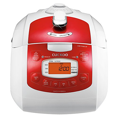 Cuckoo Electric Pressure Rice Cooker CRP-FA0610FR (Red)