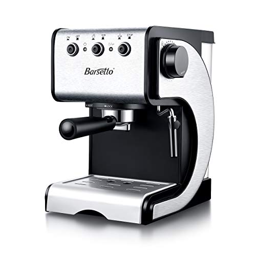 Barsetto Espresso Machine, 13.6 x 11.8 x 15.8, Black