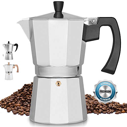 Zulay Classic Stovetop Espresso Maker for Great Flavored Strong E…