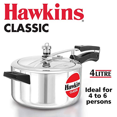 HAWKIN Classic CL40 4-Liter New Improved Aluminum Pressure Cooker…