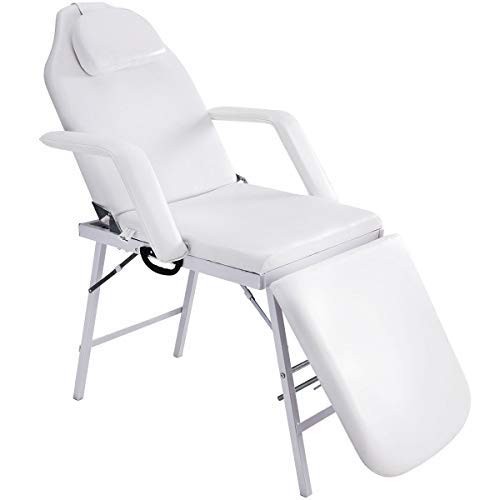 73″L Foldable Massage Table,Safeplus 3 Section Portable Massage B…